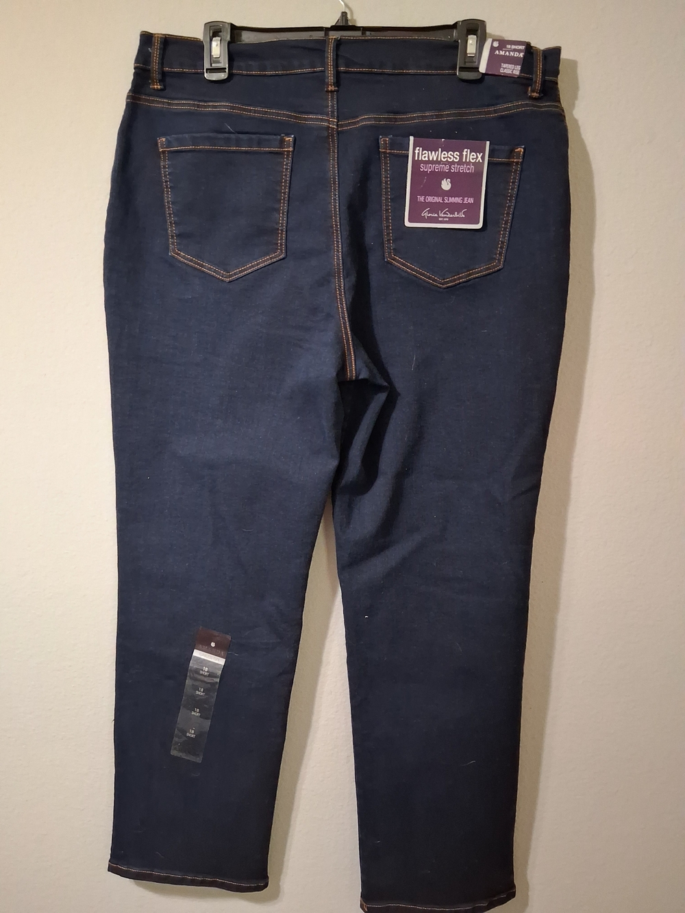 Gloria Vanderbilt Dark Indigo Ankle Crop Jeans